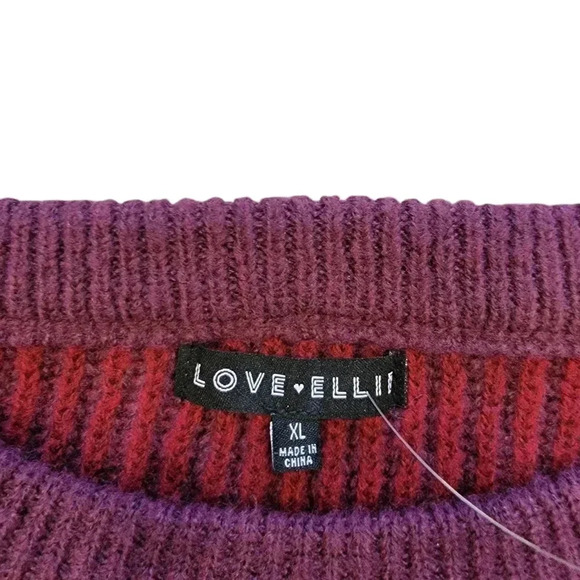 Love Ellie Stitch Fix Maroon Long Sleeve Sweater Size XL - Picture 2 of 6